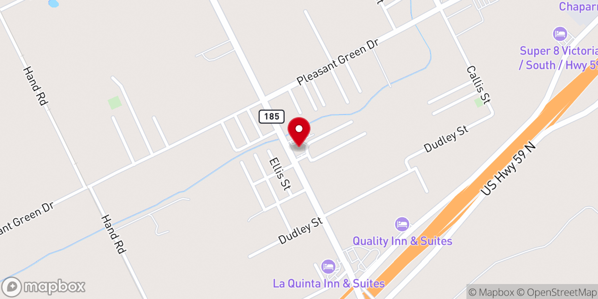 Map showing location of Saint Peter's Baptist Church