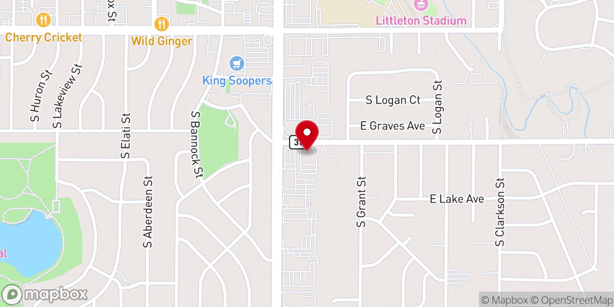 Map showing location of Grace Point Community Church