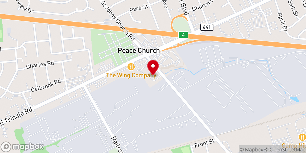 Map showing location of Westy's Beer Distributor Inc