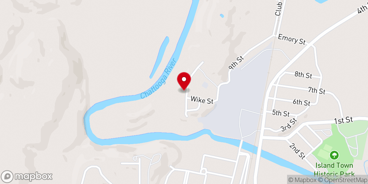 Map showing location of Sonshine Baptist Church