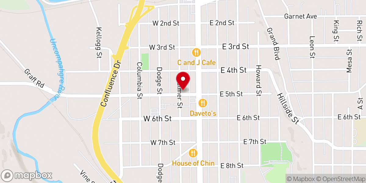 Map showing location of St Luke's Episcopal Church