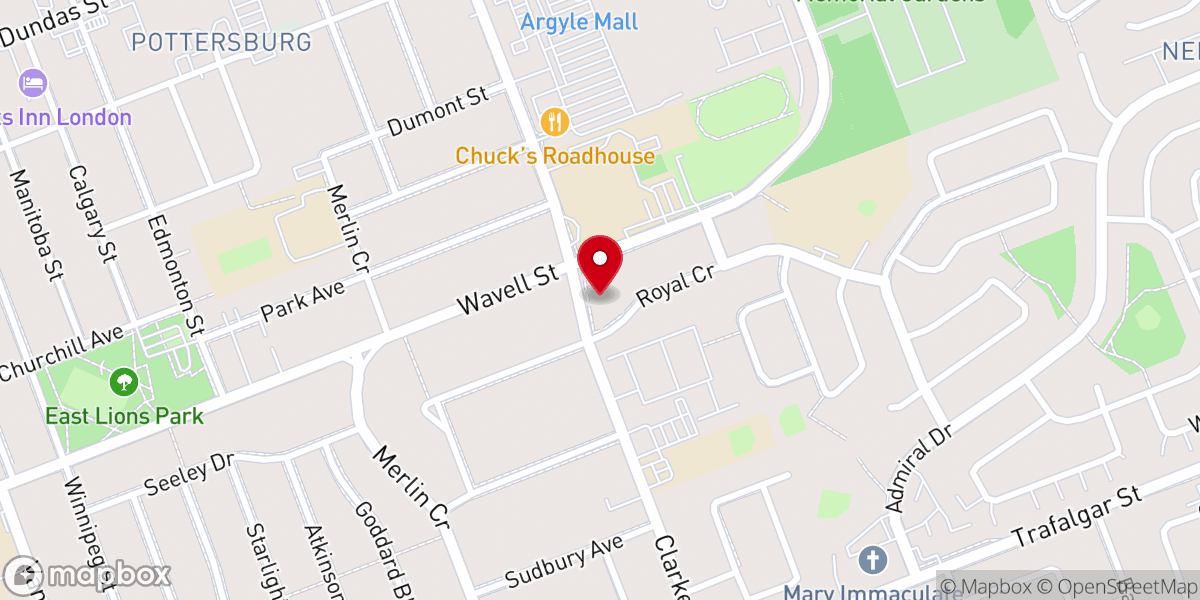 Map showing location of St. Andrew Kim Korean Catholic Church