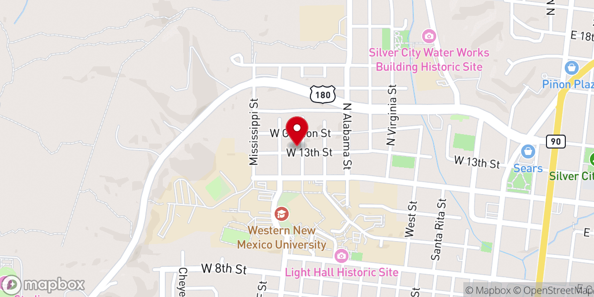 Map showing location of St. Francis Parish Office