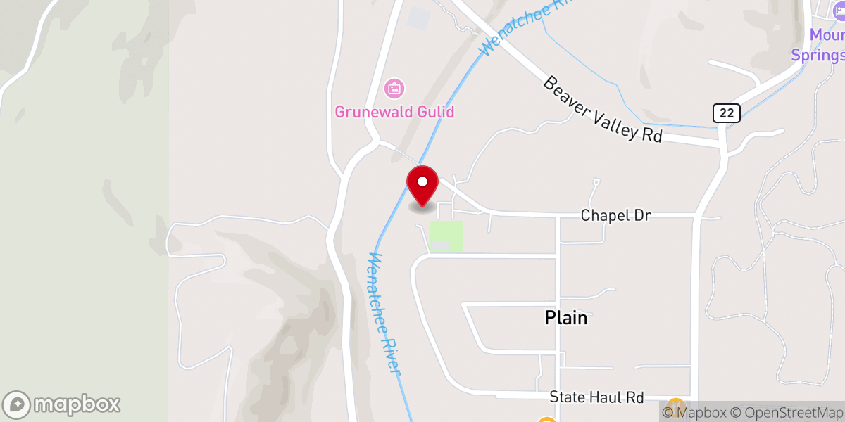 Map showing location of Pantry At Plain Community Church