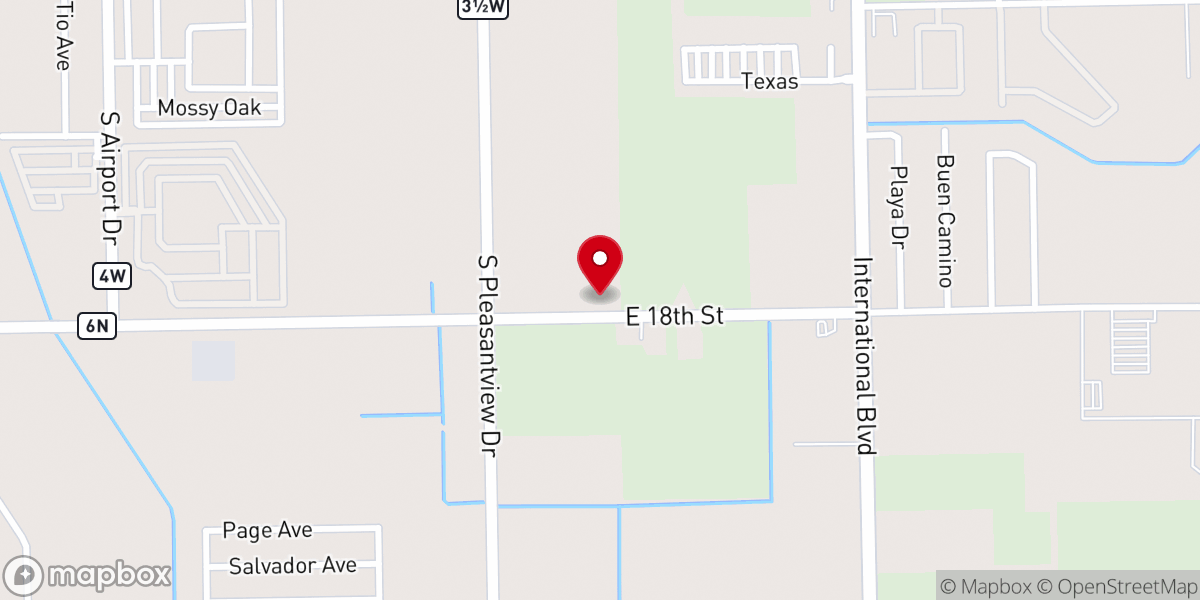 Map showing location of The Door Christian Fellowship Church Weslaco