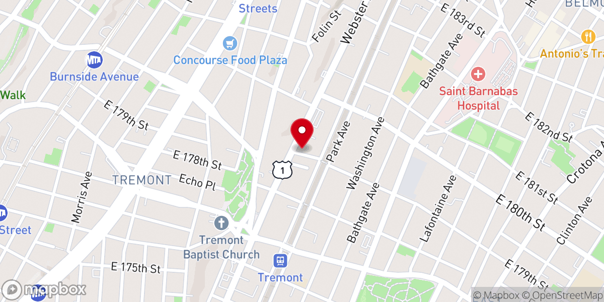 Map showing location of New Testment Assembly Inc