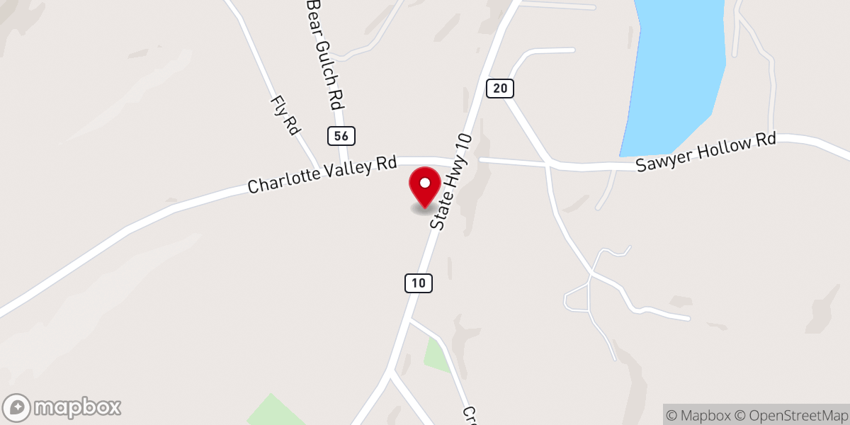 Map showing location of Schoharie Seventh-Day Adventist Church