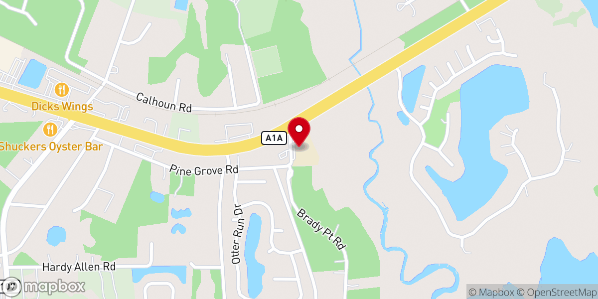 Map showing location of Lifeline Ministries Inc of Ameliaisland