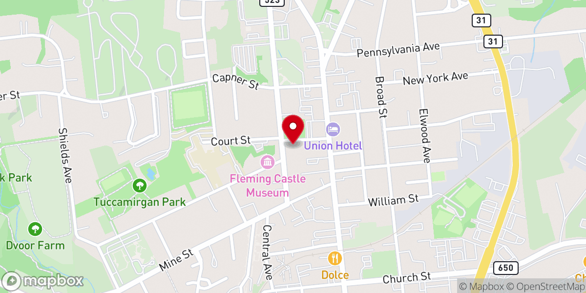 Map showing location of Grace United Church of Christ