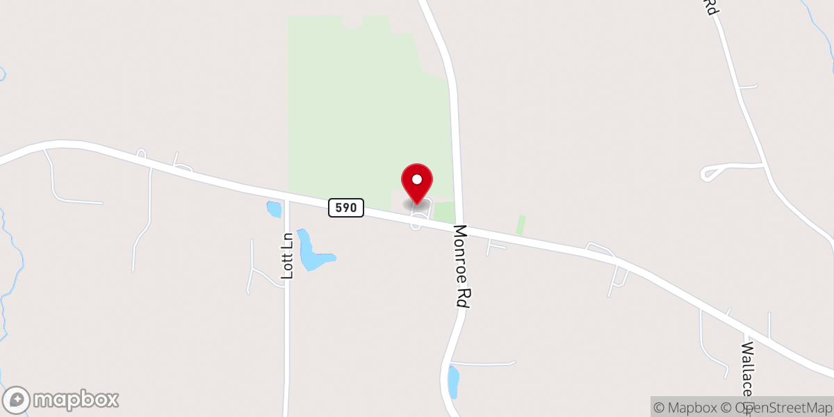 Map showing location of lonestarmbc