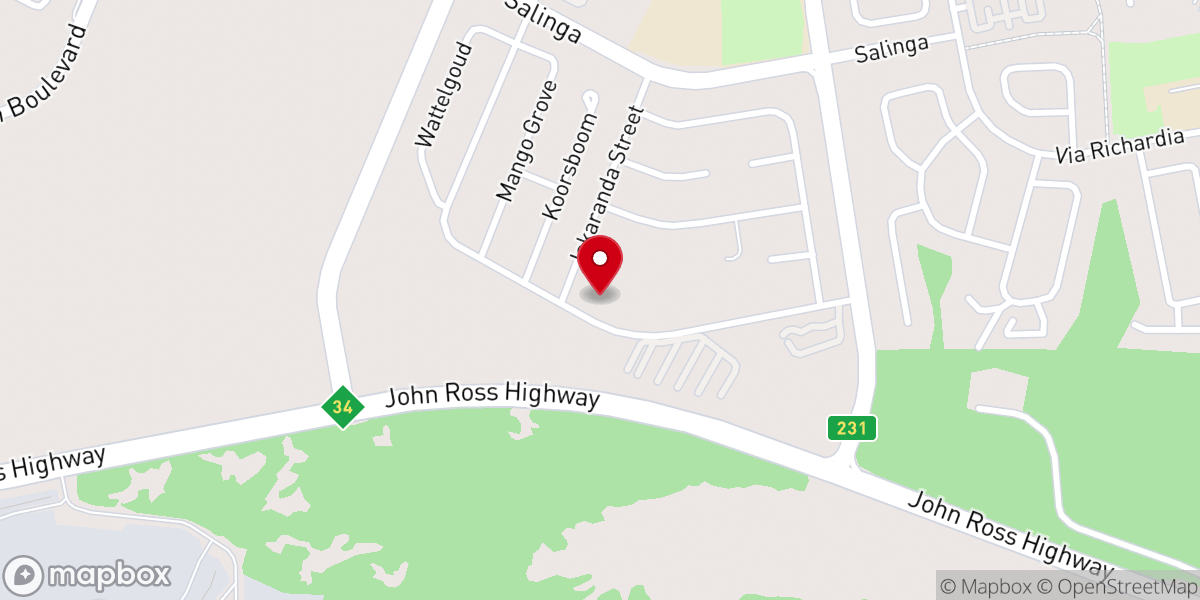 Map showing location of RICHARDS BAY ASSEMBLIES OF GOD