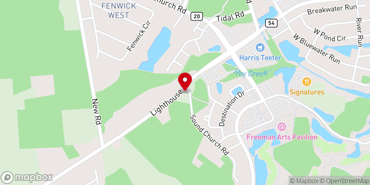 Map showing location of Sound United Methodist Church, Inc