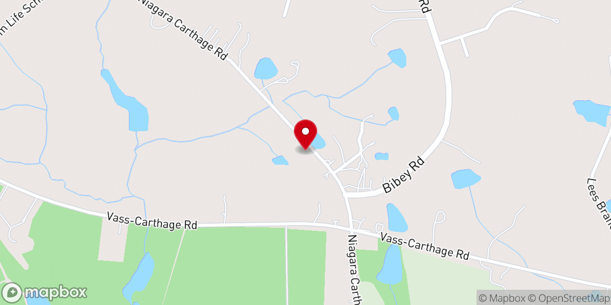 Map showing location of Holly Grove Primitive Baptist Church
