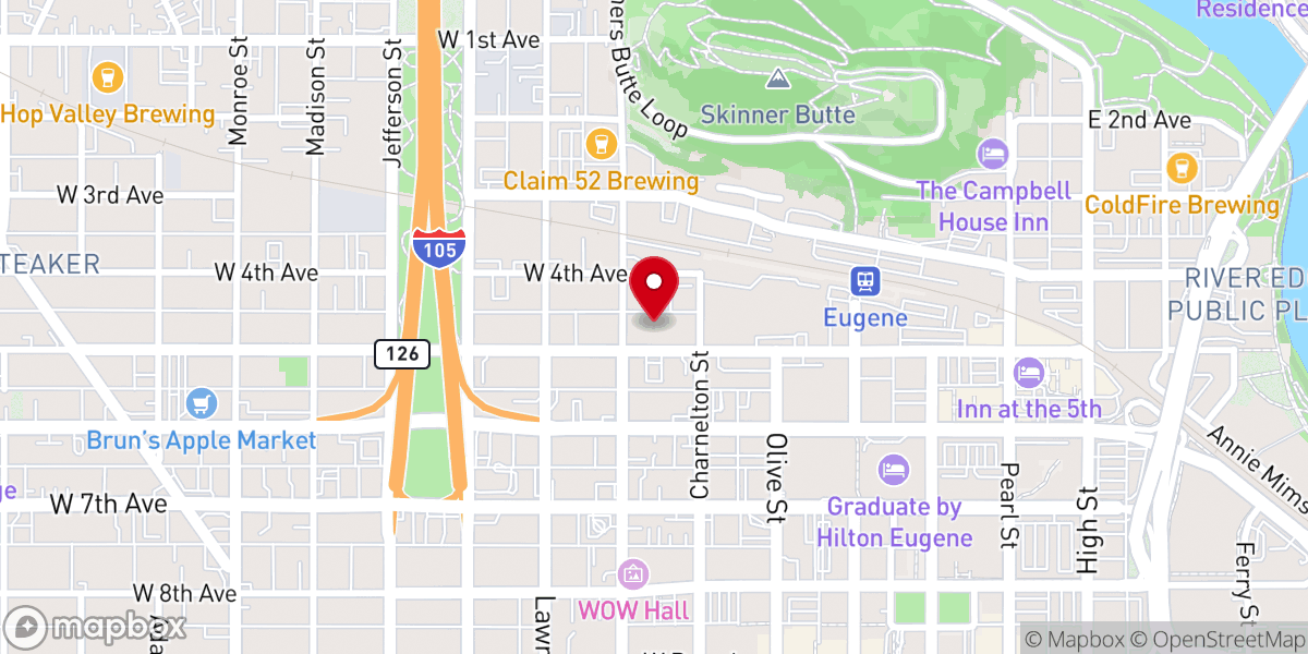 Map showing location of Summit Creek Church