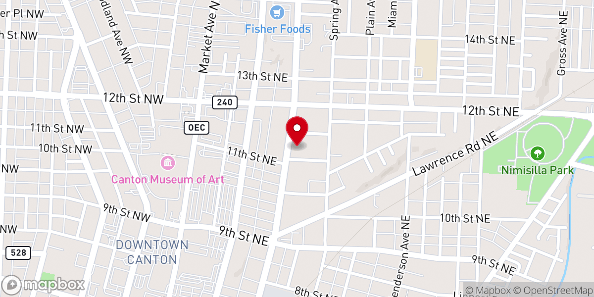 Map showing location of St. George Antiochian Orthodox Church