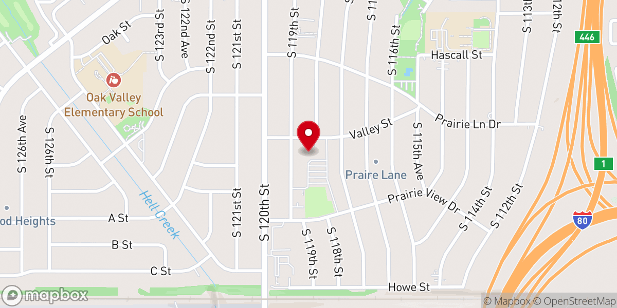 Map showing location of Queen of Apostles Church