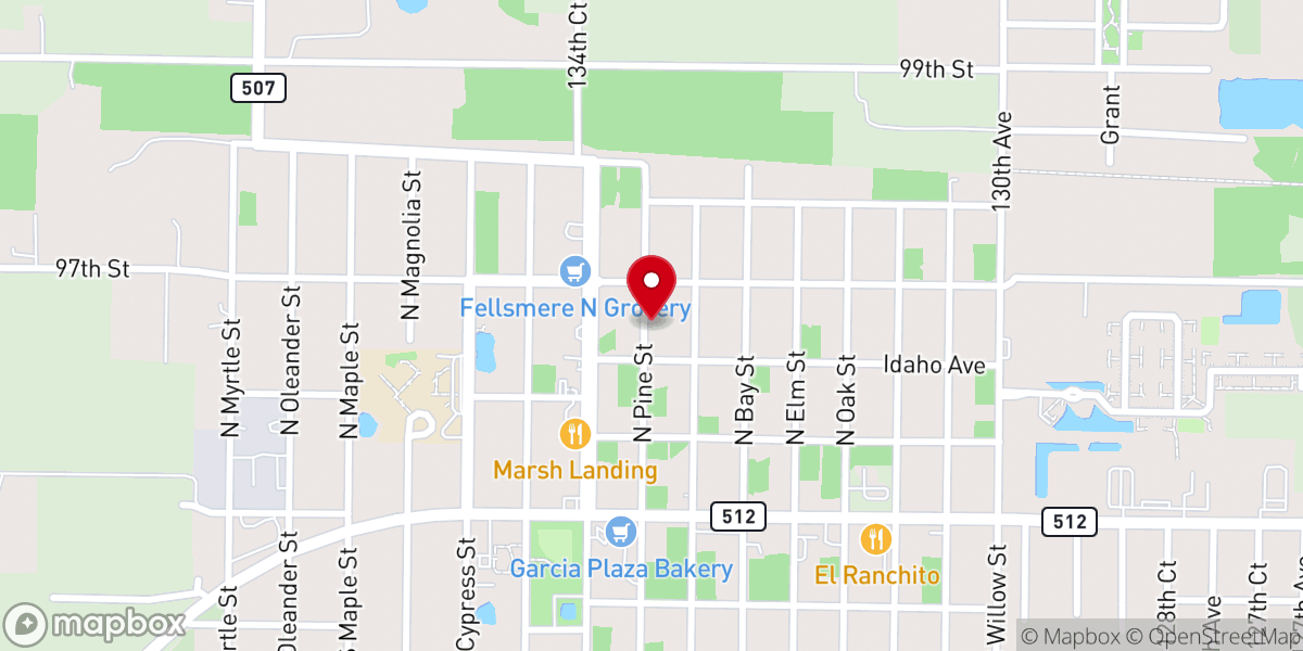 Map showing location of River of Life Fellowship