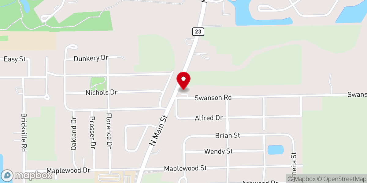 Map showing location of Church of Christ Sycamore