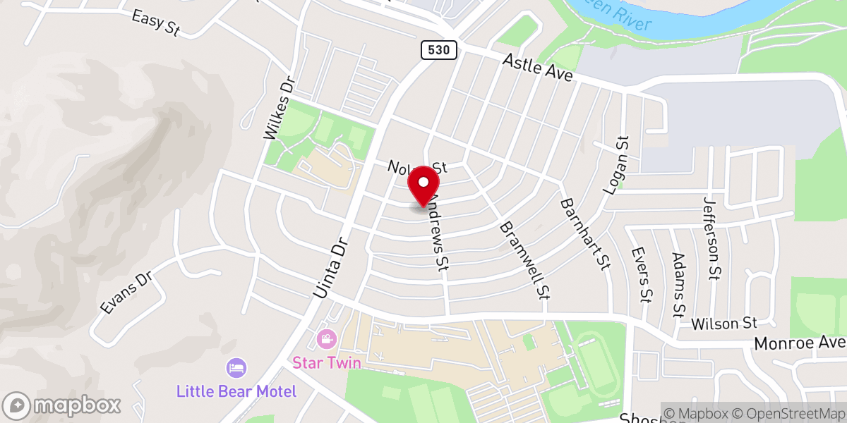Map showing location of Green River Church of Christ