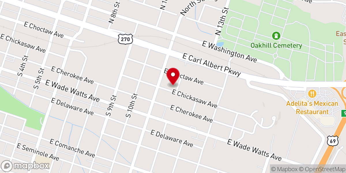 Map showing location of Tabernacle Of Praise Worship Center Inc.