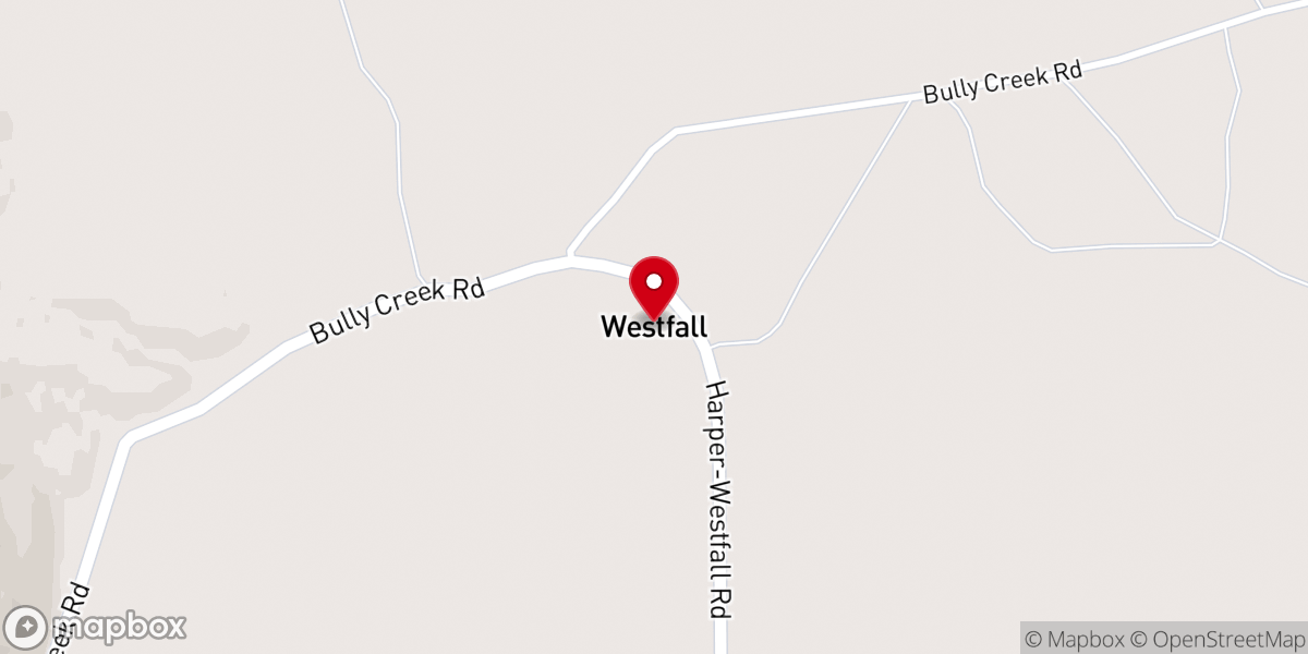 Map showing location of Westfall