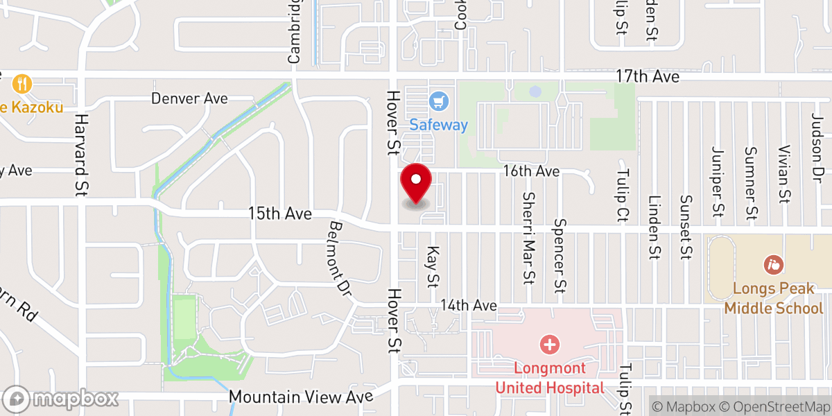 Map showing location of Westview Presbyterian Church