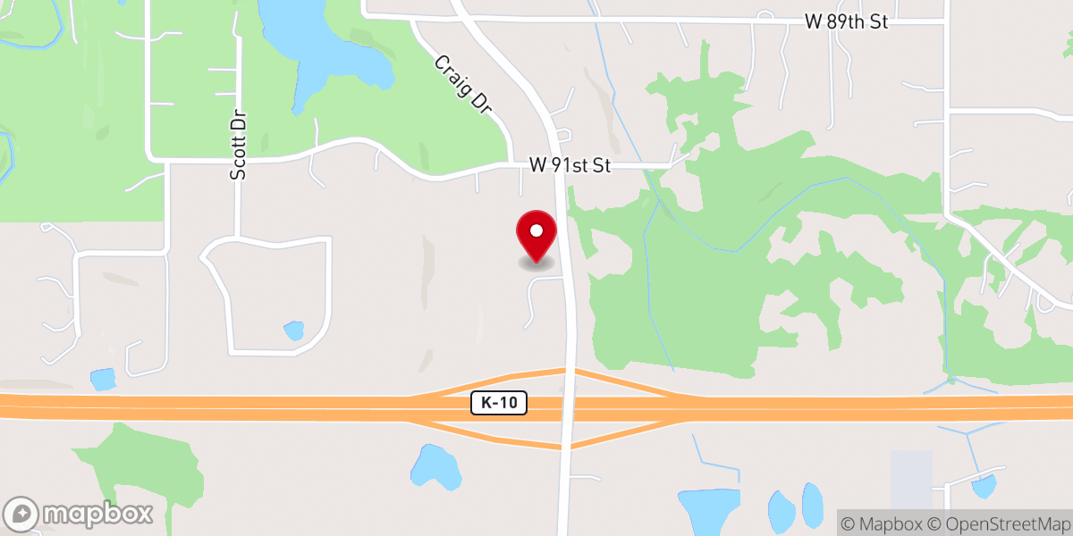Map showing location of The Barn at Kill Creek Farm