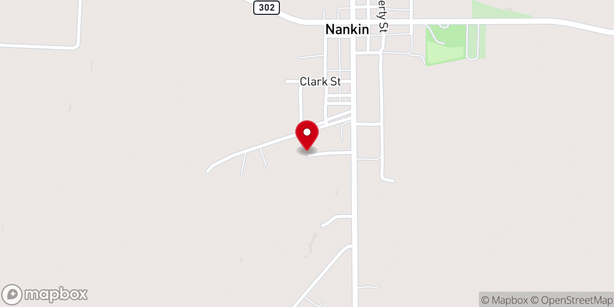 Map showing location of First Apostolic Church of Nankin