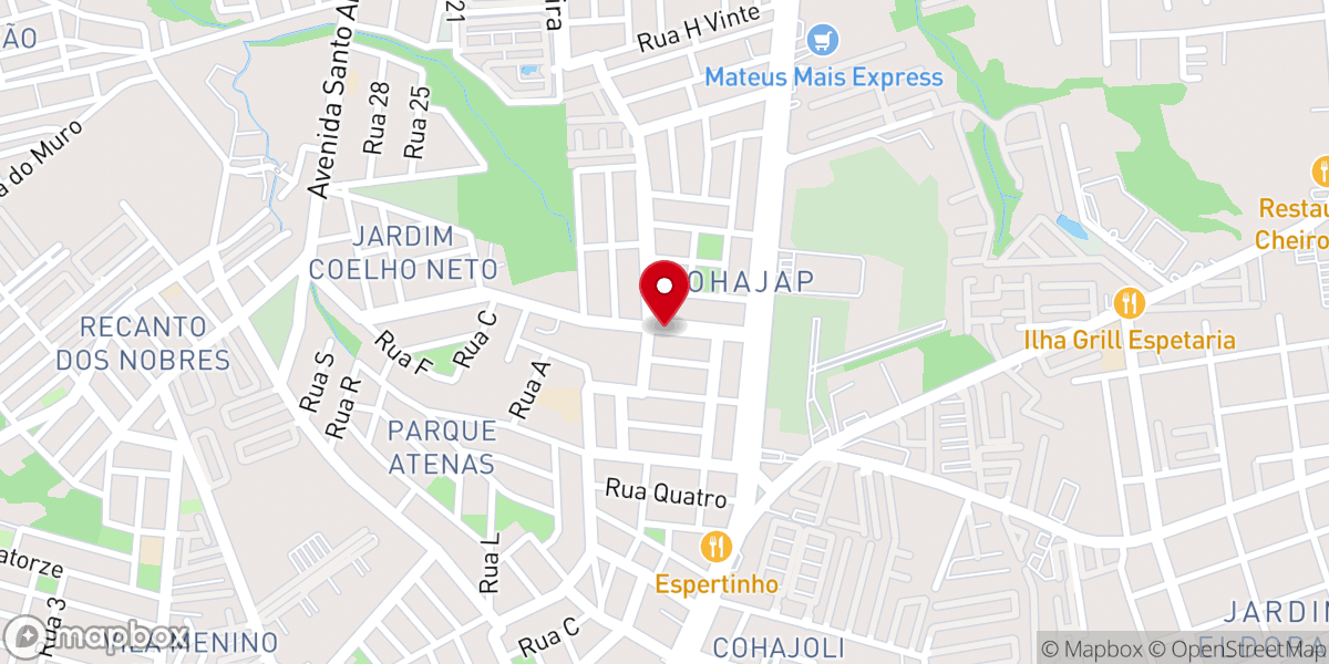 Map showing location of Assembleia de Deus - Área 53