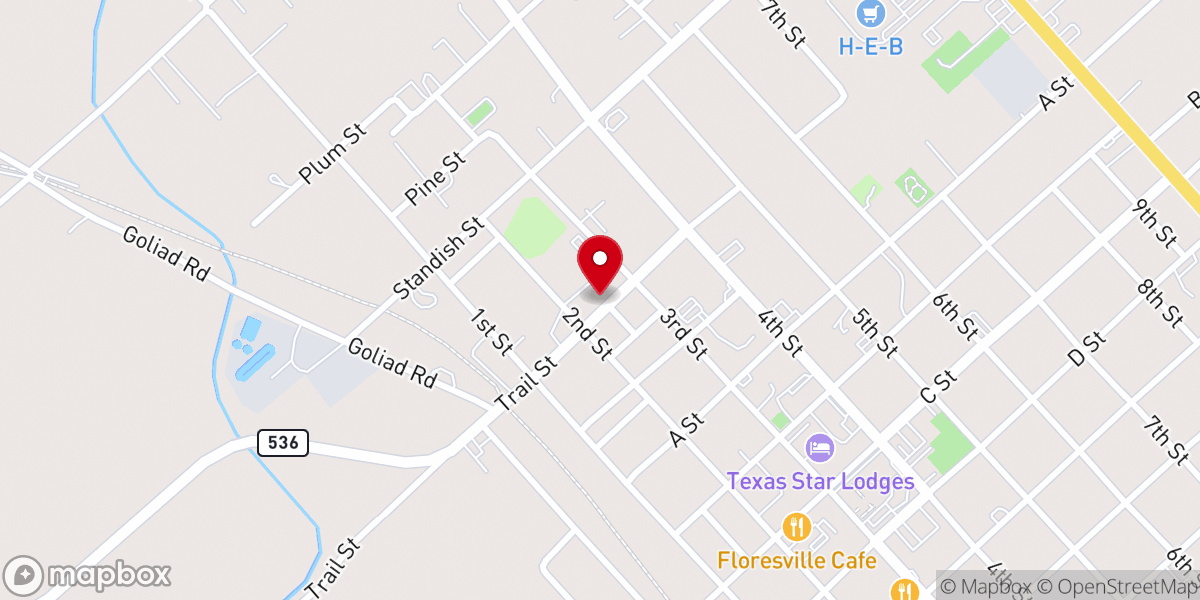 Map showing location of Convent Sacred Heart