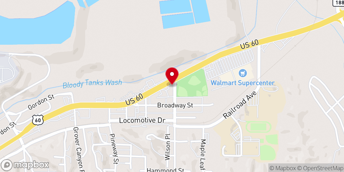 Map showing location of Claypool United Methodist Church