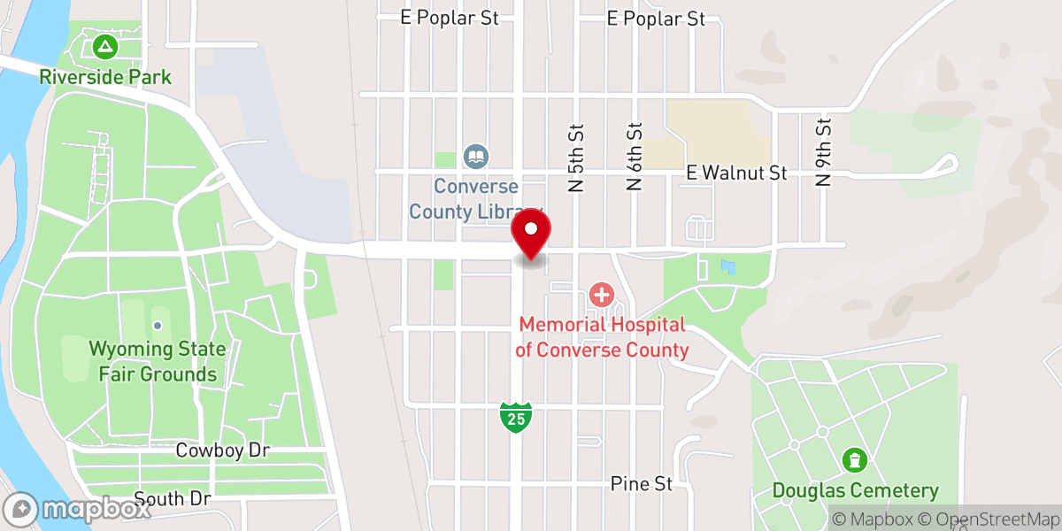 Map showing location of Christ Episcopal Church