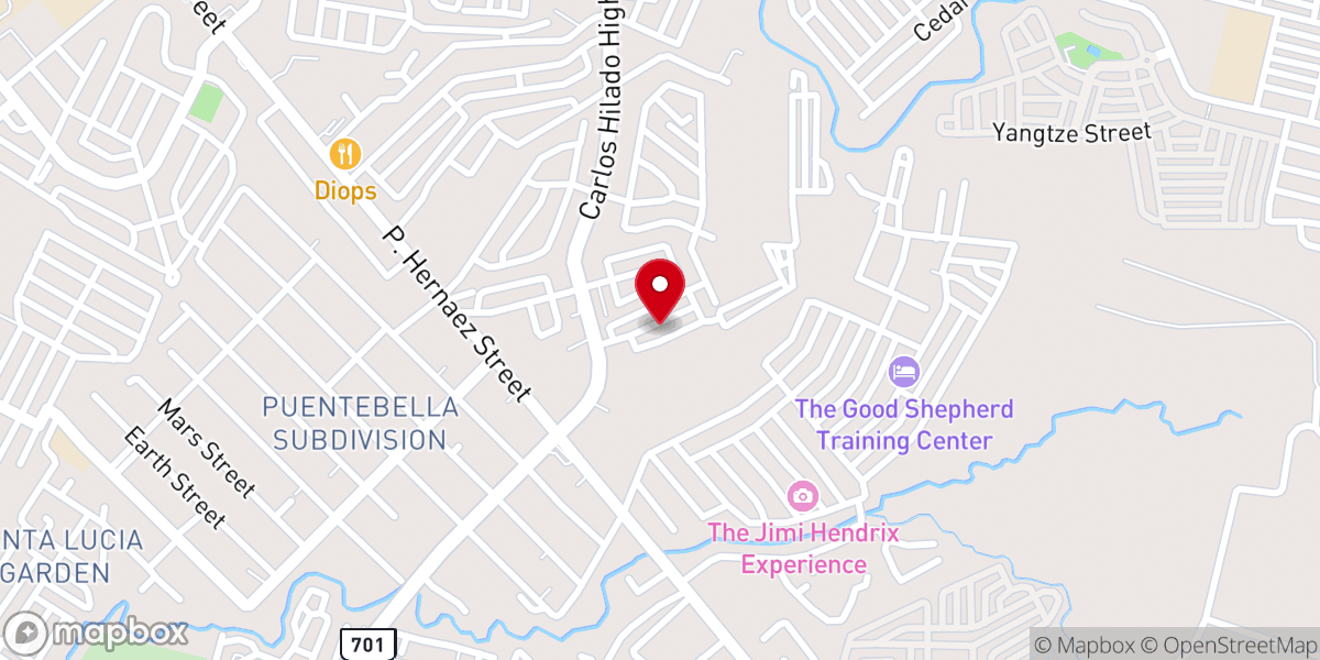 Map showing location of DIVINE MERCY CHAPEL