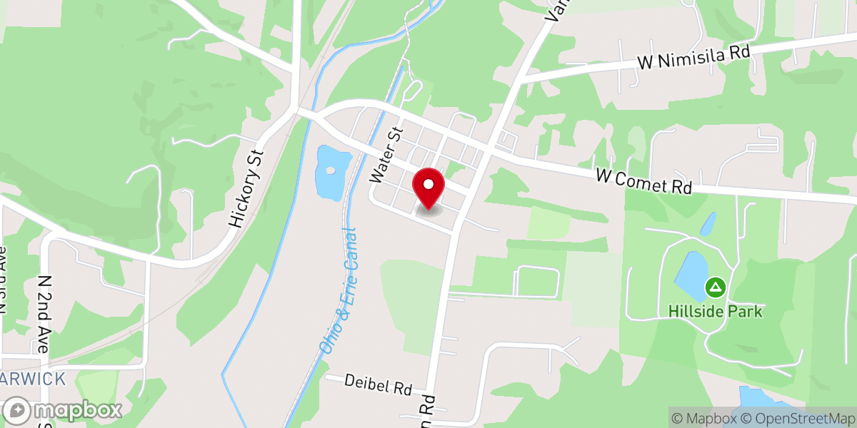 Map showing location of Trinity Lutheran Church of Clinton