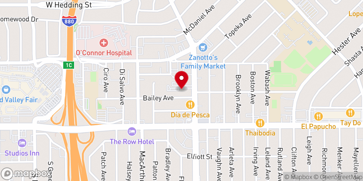 Map showing location of Community Christian Church