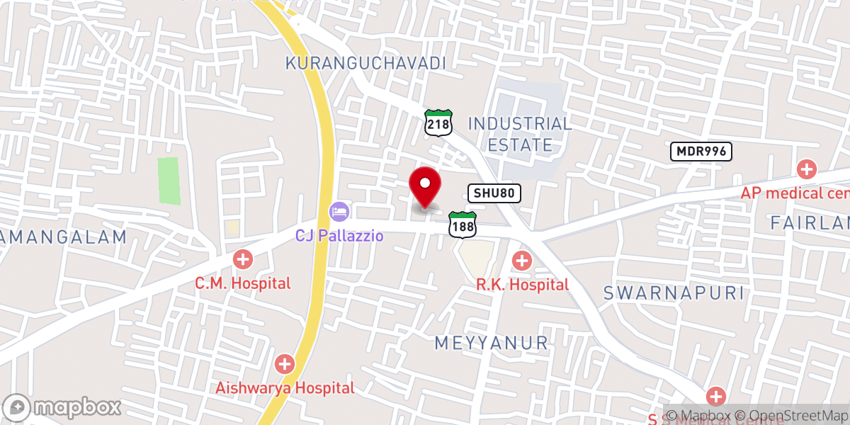 Map showing location of Aroma Assemblies of God Church AG