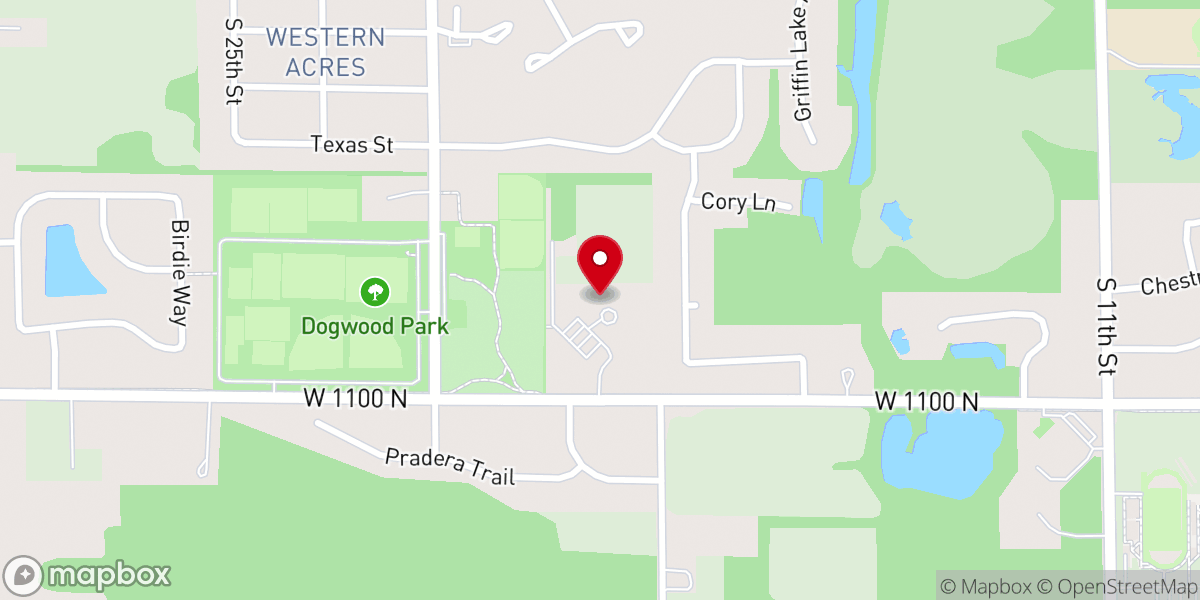 Map showing location of Bethlehem Lutheran Church