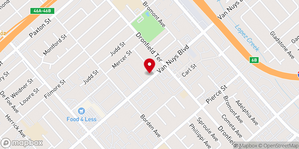 Map showing location of New Life AWC