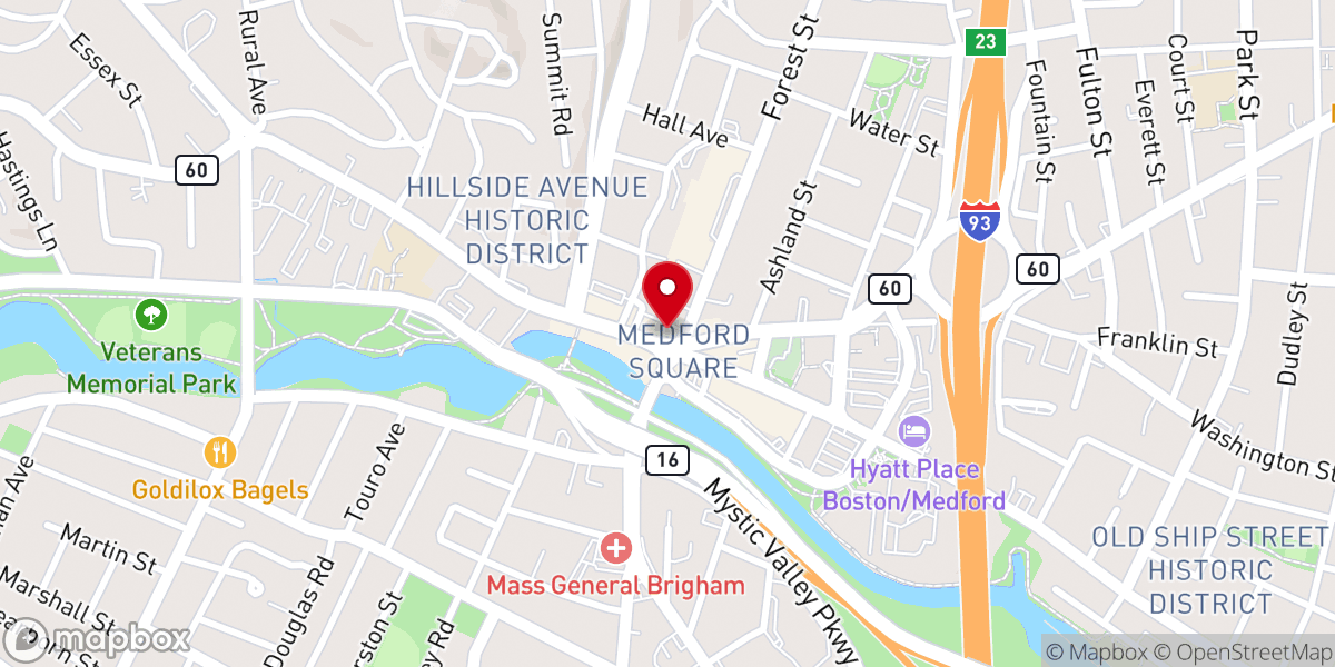 Map showing location of Edify Church