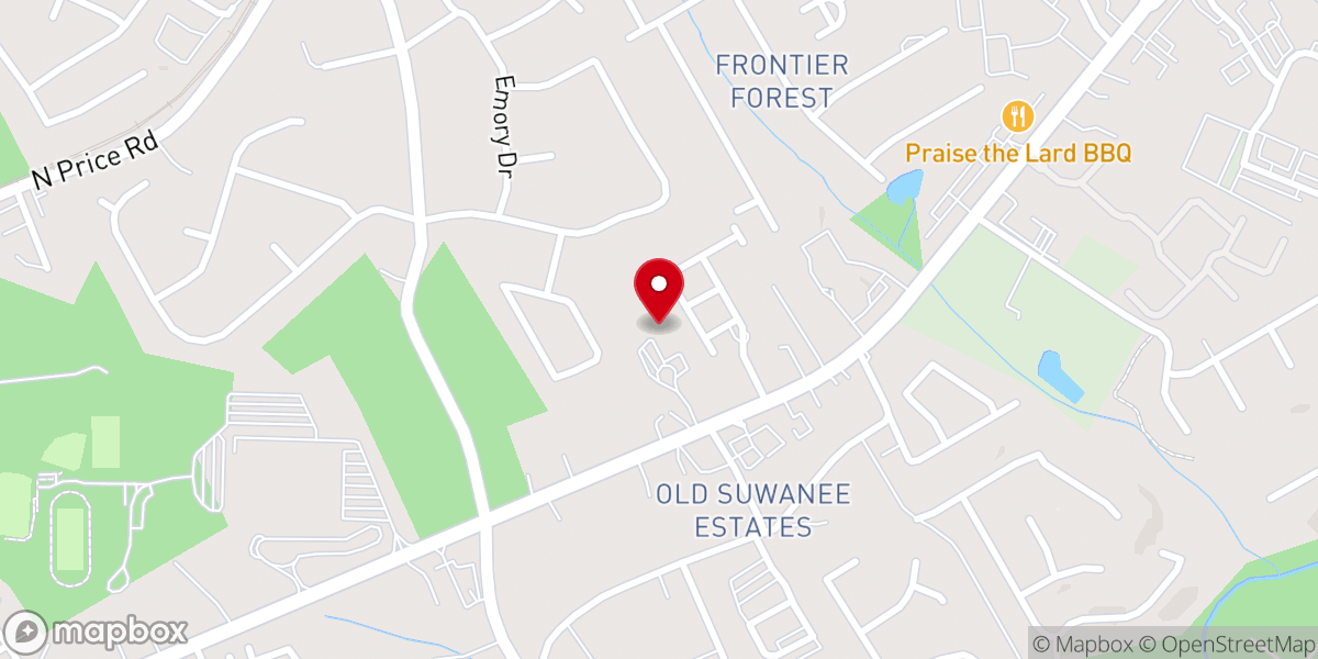 Map showing location of Calvary Assembly Church of God