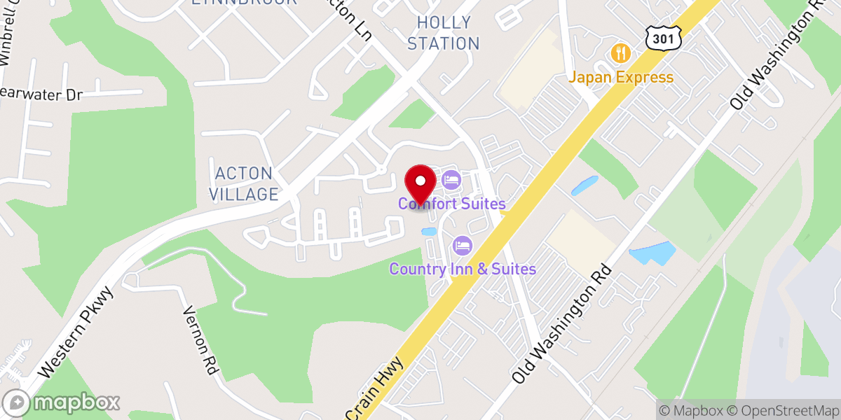 Map showing location of Life Church