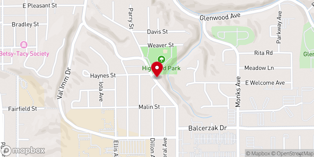 Map showing location of Minn-iowa Christian Broadcasting Foundation Inc