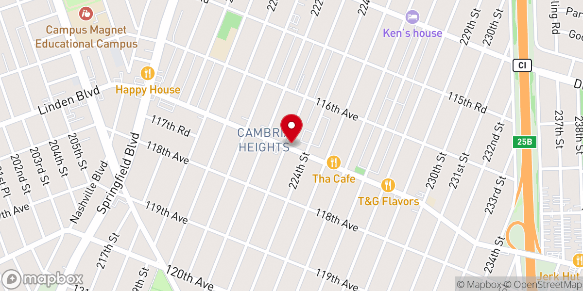 Map showing location of Praise and Worship Outreach