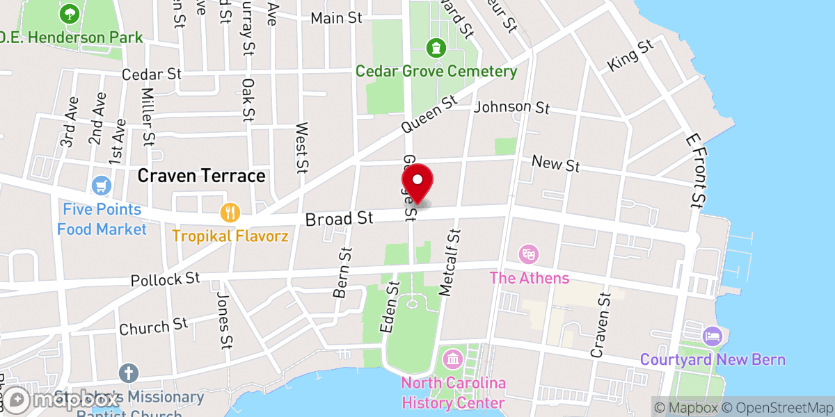 Map showing location of His Living Waters Ministry