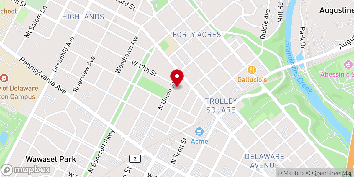 Map showing location of Catholic Youth and Young Adult Ministry
