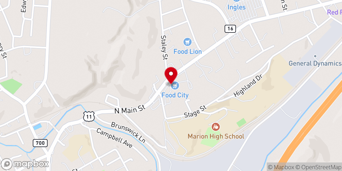 Map showing location of Resurrection Community Church