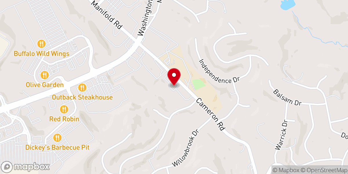 Map showing location of Abundant Life Baptist Church