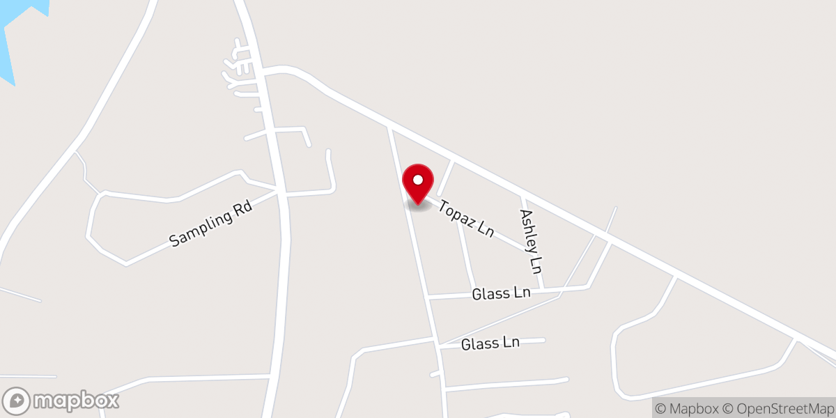 Map showing location of Rosemary Baptist Church
