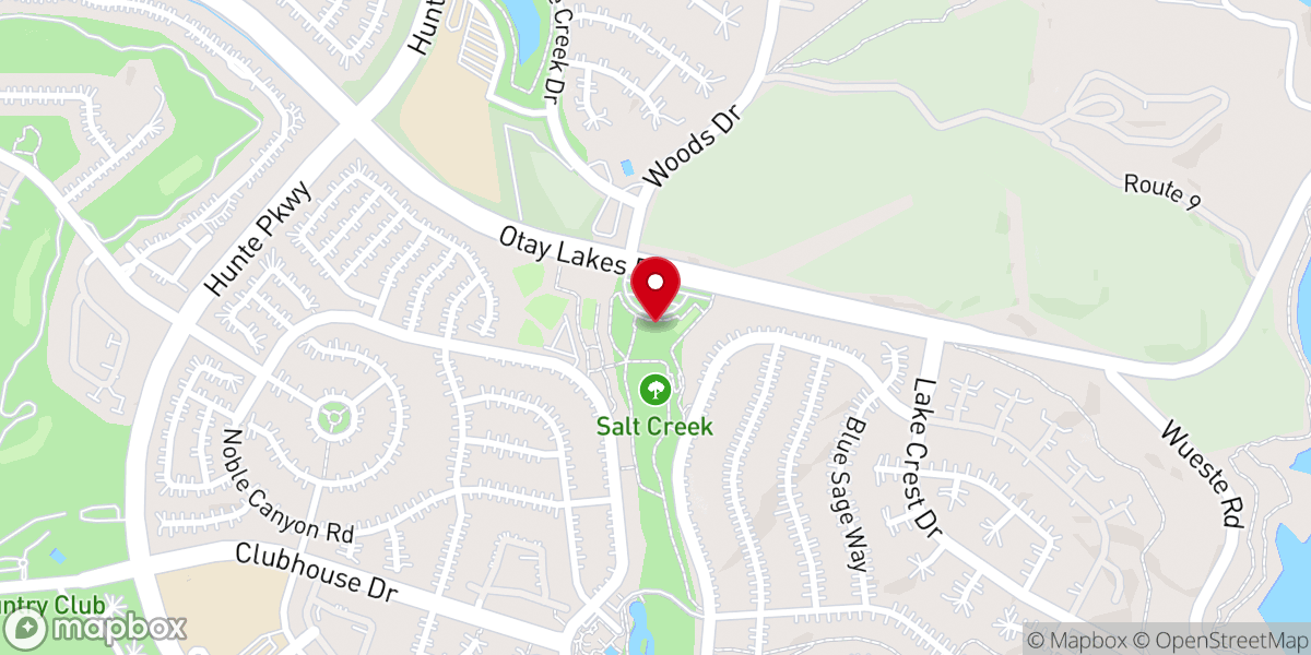 Map showing location of Otay Ranch Baptist Church