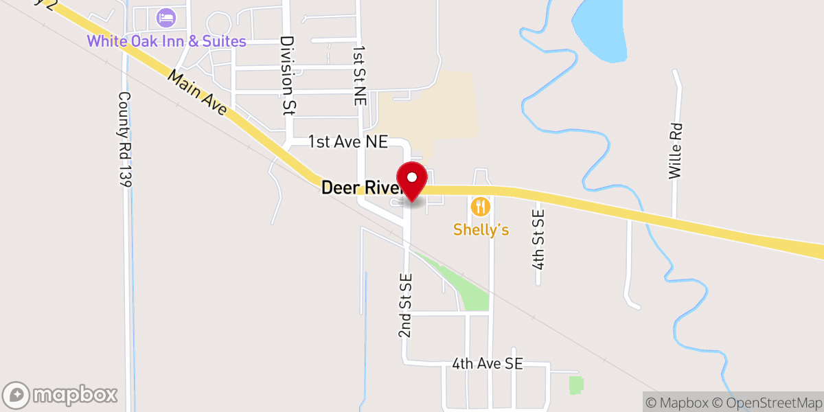 Map showing location of River of Life
